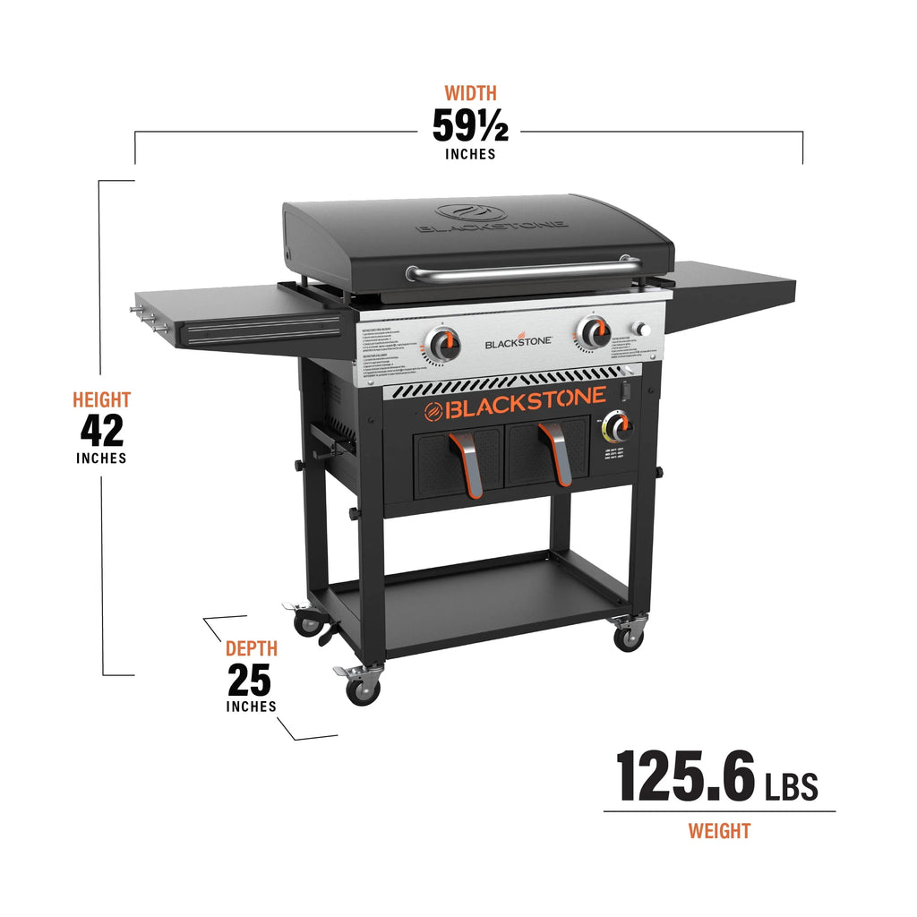 2-Burner 28 Griddle with Air Fryer Combo G593178