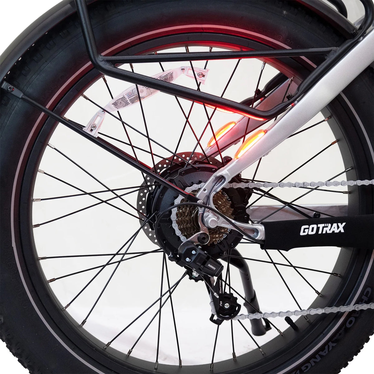 Silver 750W 48V 26" x 4" Fat Tire Electric Mountain Bike G457363