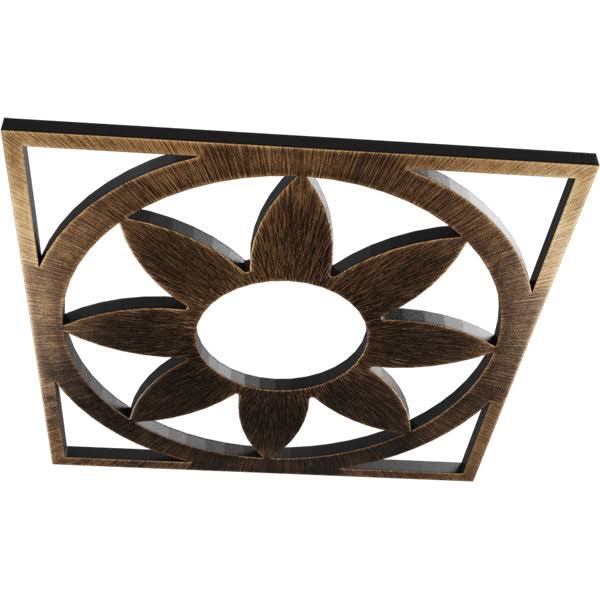 32x22OD x 11 1/8x22ID x 1x22P PVC Pierced Ceiling Medallion Z1358