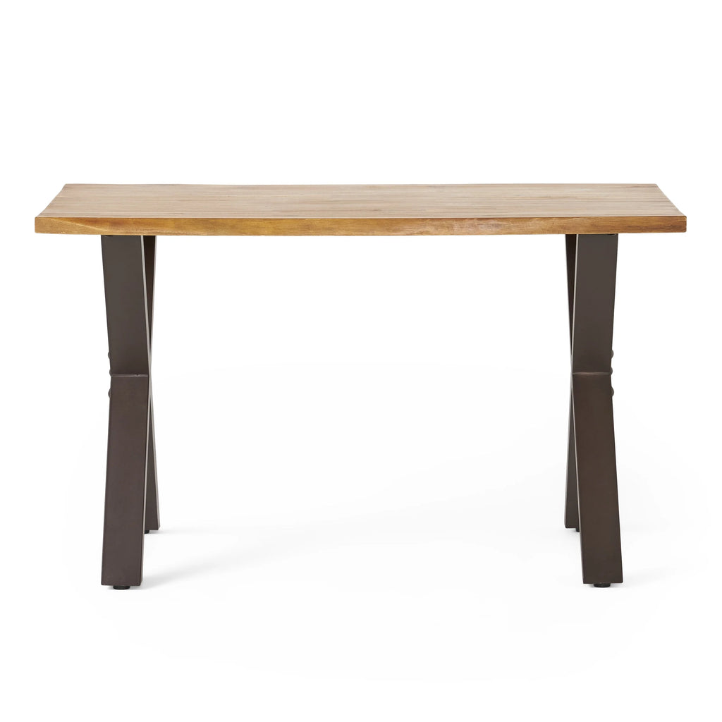 Acacia Desk with Iron Legs S6923
