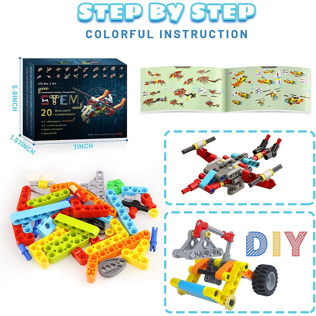 171Pcs 20-in-1 STEM Building Toys Construction Set M309