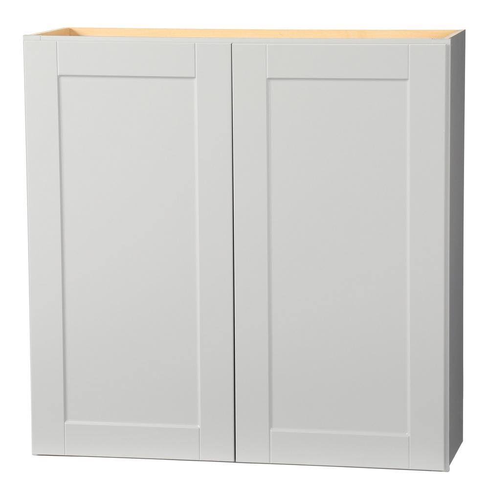 Dove Gray Shaker Assembled Wall Kitchen Cabinet D83126