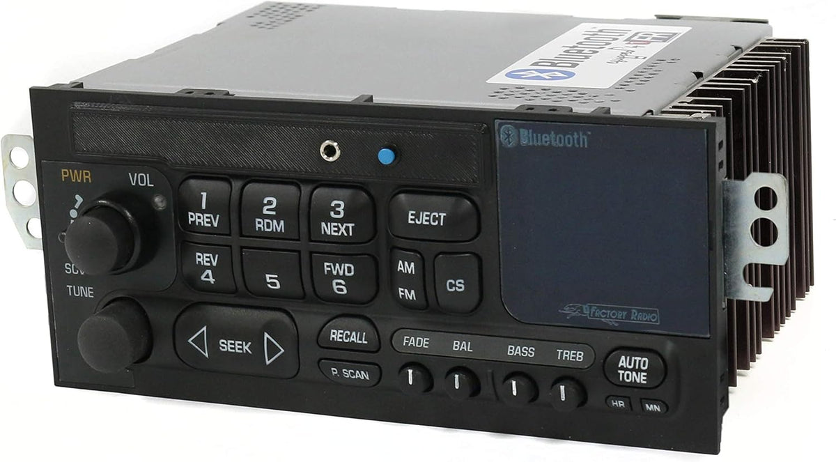 AM FM Radio with Aux Input, Bluetooth and Cassette Controls Q609