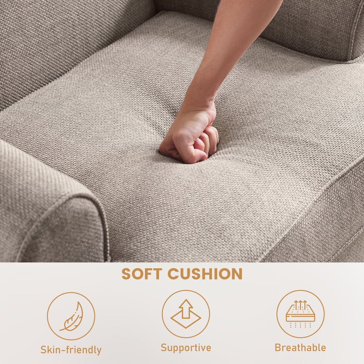 Brown Upholstered Accent Chair P11243