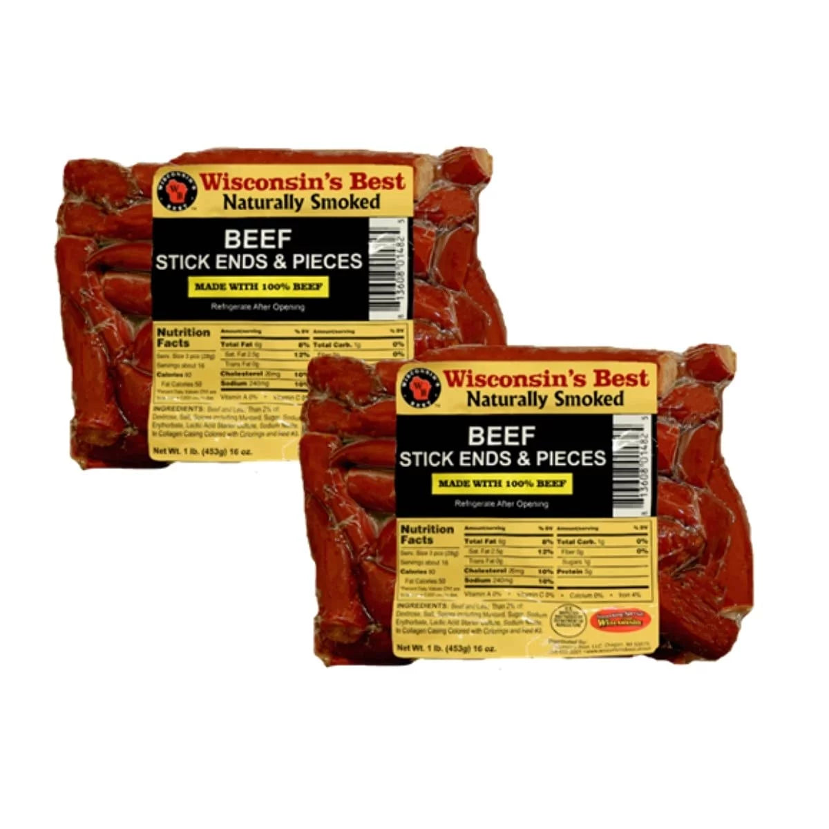 100% Beef Stick Ends & Pieces, 1 lb, 2 ct A3202
