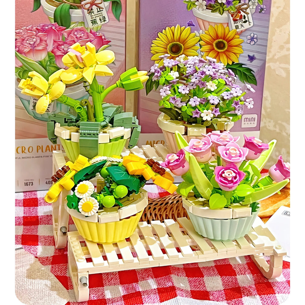 Orchid Bonsai Plant Building Block Set H28447