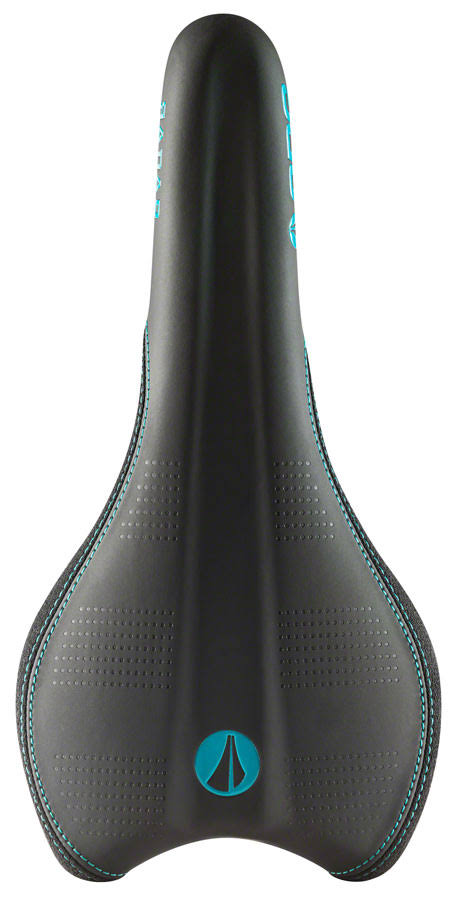 Turquoise Black Saddle with Ti-Alloy Rails X178
