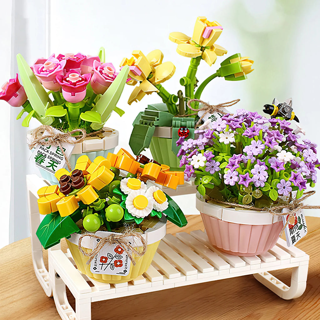 Orchid Bonsai Plant Building Block Set H28447