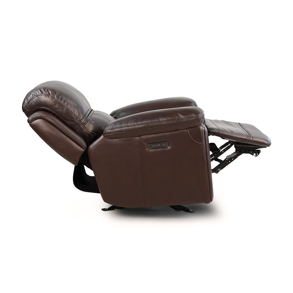 Top Grain Leather Power Recliner Glider Chair U106032