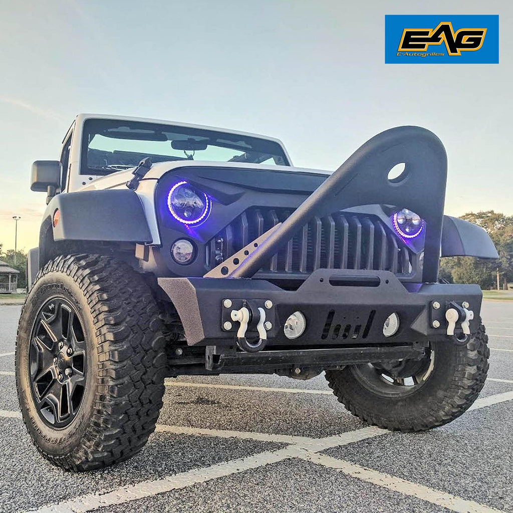 Front Bumper Stinger and Rear Bumper with Tire Carrier Bumper Combo J373898
