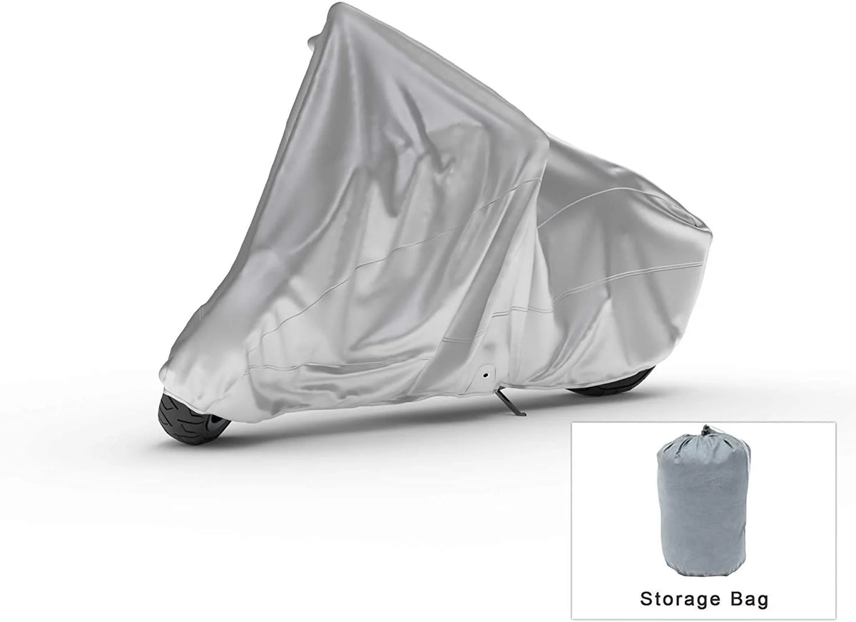 Motorcycle Cover with Reinforced Securing Straps and Storage Bag G5553