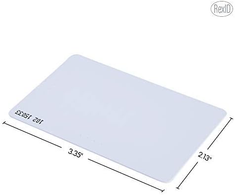 100 Pack PVC ISO Proximity Card W21264