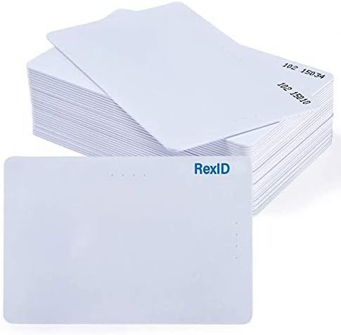 100 Pack PVC ISO Proximity Card W21264