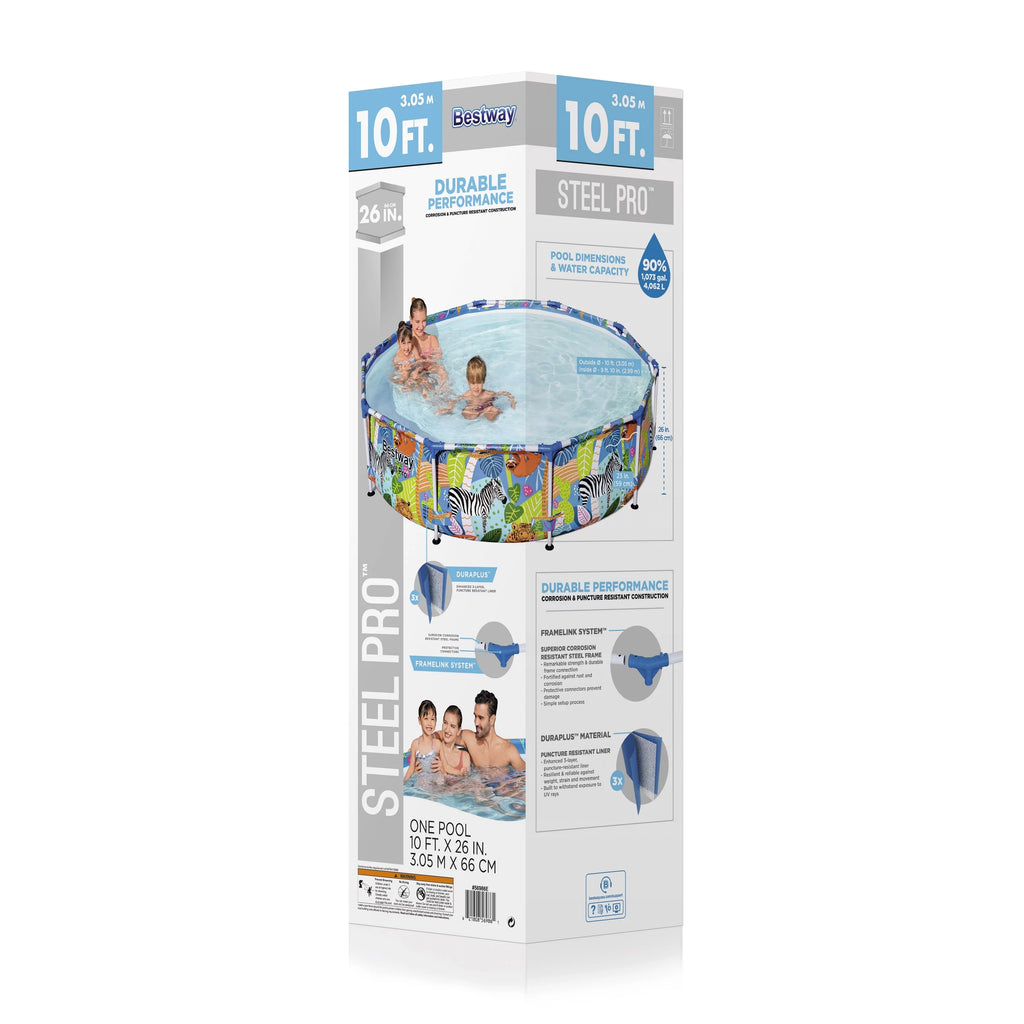 10 ft. x 26 in. Round Metal Frame Above Ground Pool I954