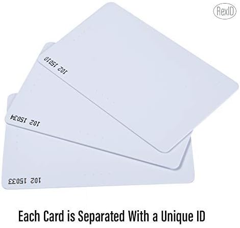 100 Pack PVC ISO Proximity Card W21264