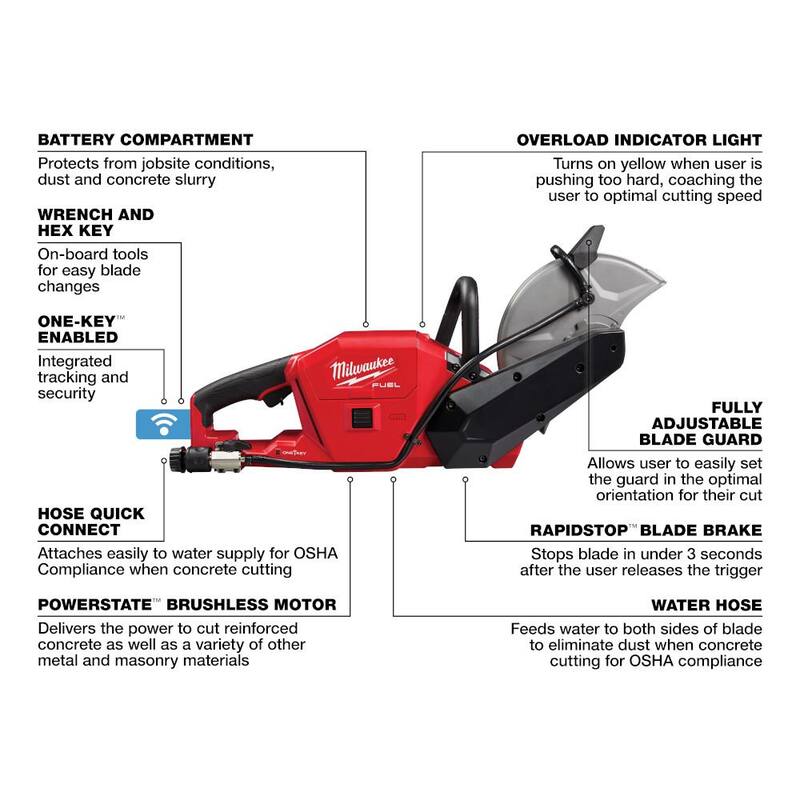 18V Lithium-Ion Brushless Cordless 9 in. Cut Off Saw Kit F6038