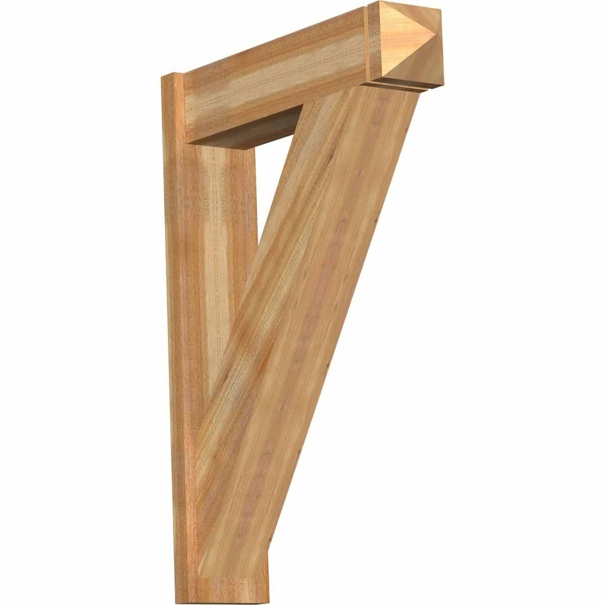 8x22W x 32x22D x 44x22H Traditional Arts and Crafts Outlooker, Western Red Cedar I1031