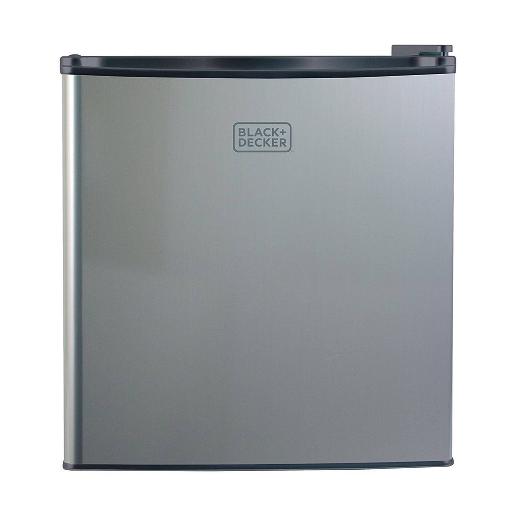 Black Silver Compact Fridge L31820