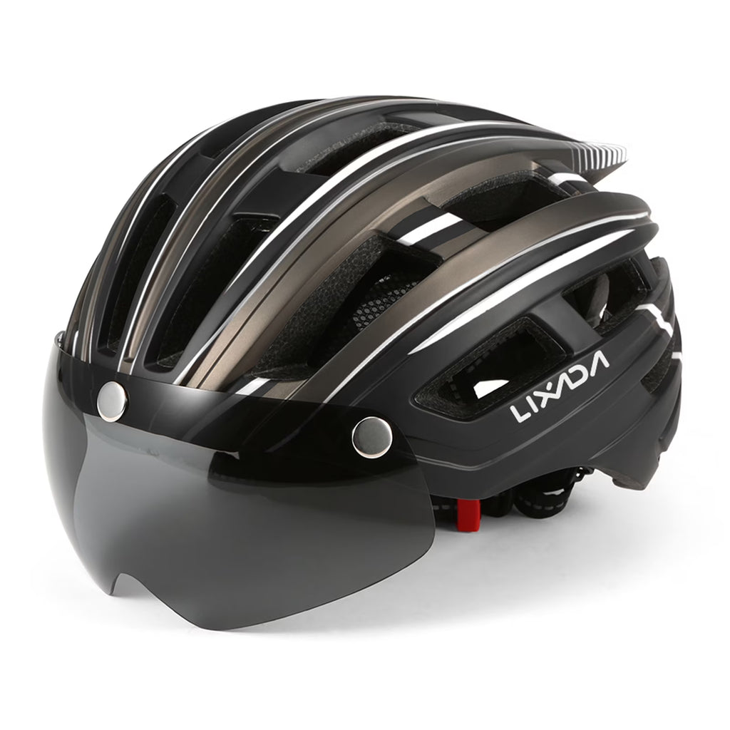 Mountain Bike Helmet with Back Light, Detachable Magnetic Visor C154608