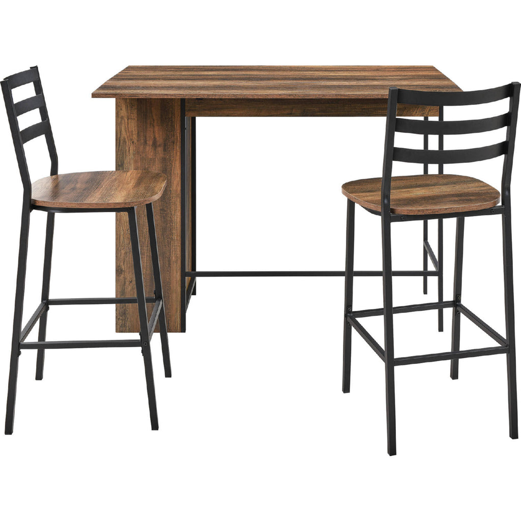 3 Piece Drop Leaf Counter Table Set Q371420