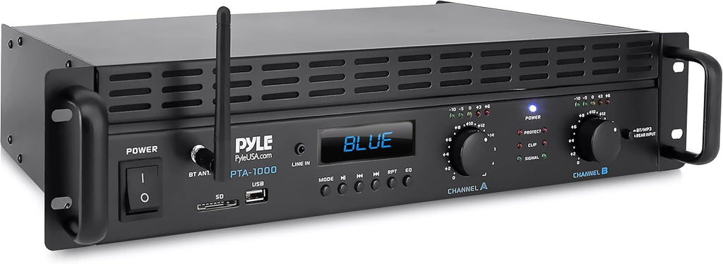 2-Channel Rack Mount Bluetooth Power Amplifier 1000 Watt Z644
