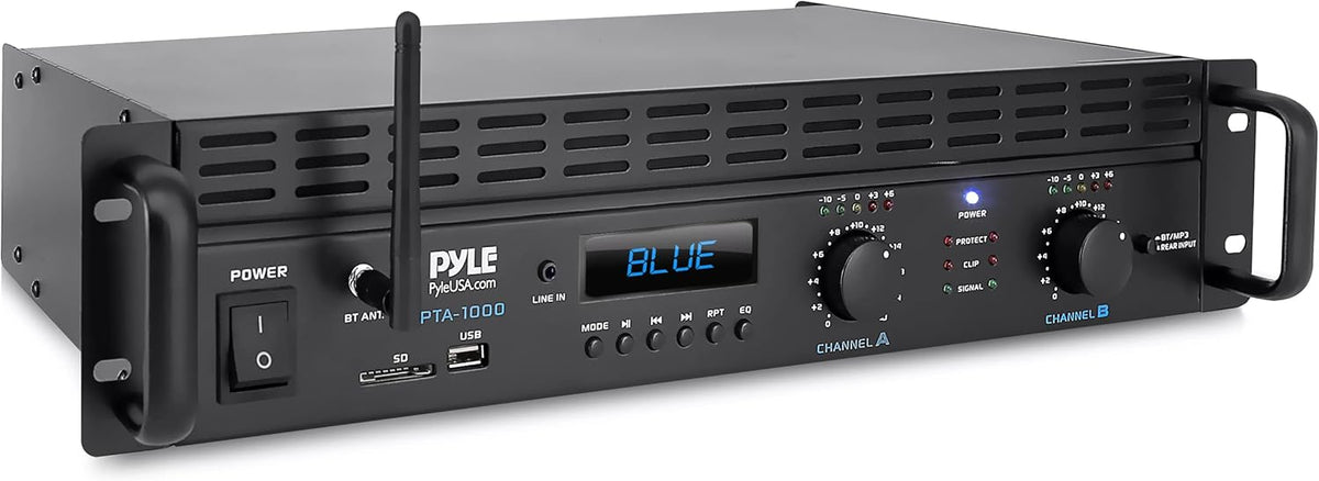 2-Channel Rack Mount Bluetooth Power Amplifier 1000 Watt Z644