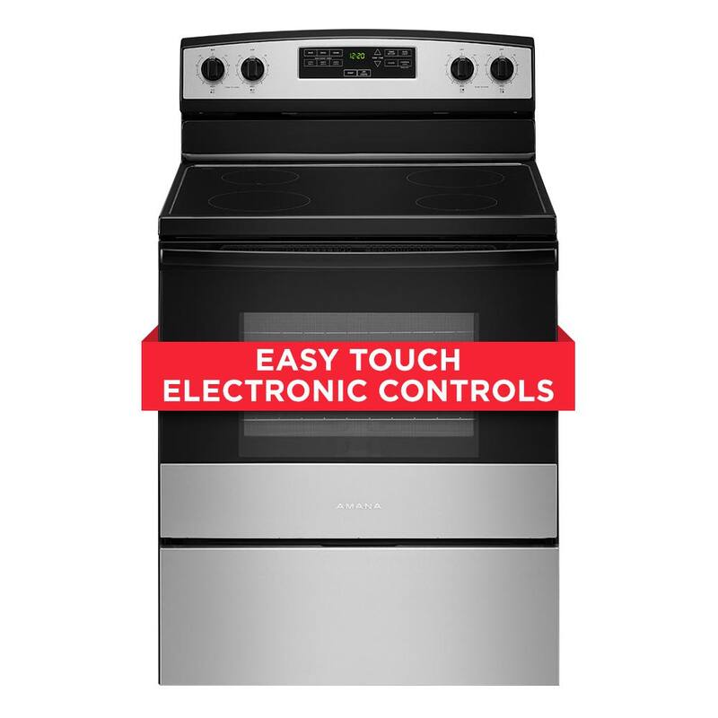 4-Element Freestanding Electric Range in Stainless Steel X617