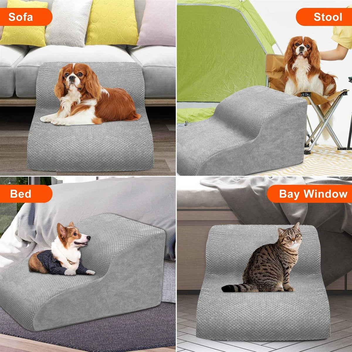 High Density Foam Non-Slip Dog Stairs Z630904