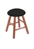 Oak Vanity Stool with Espresso Seat H266