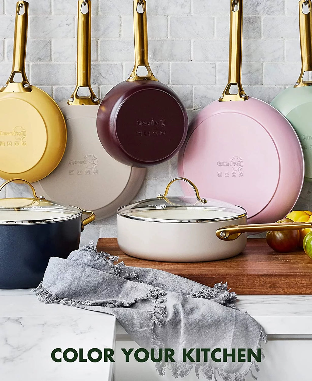 Hard Anodized Ceramic Nonstick 10 Piece Cookware Set L4937
