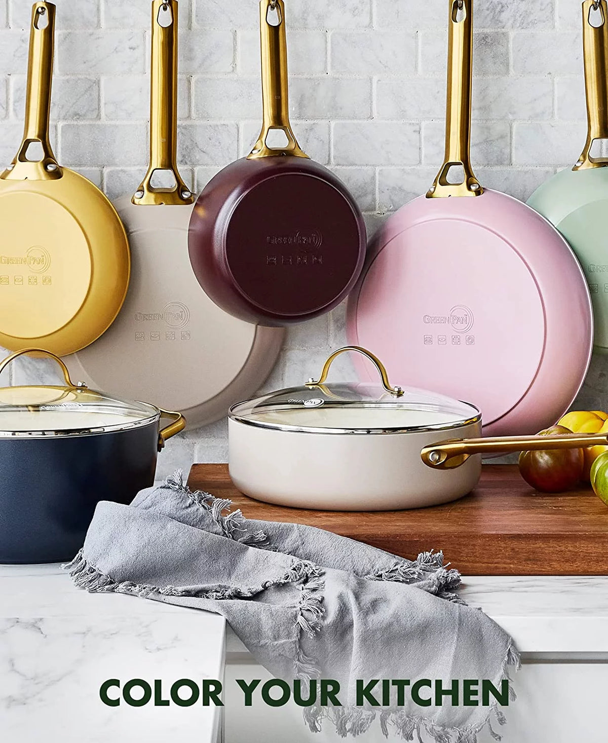 Hard Anodized Ceramic Nonstick 10 Piece Cookware Set L4937