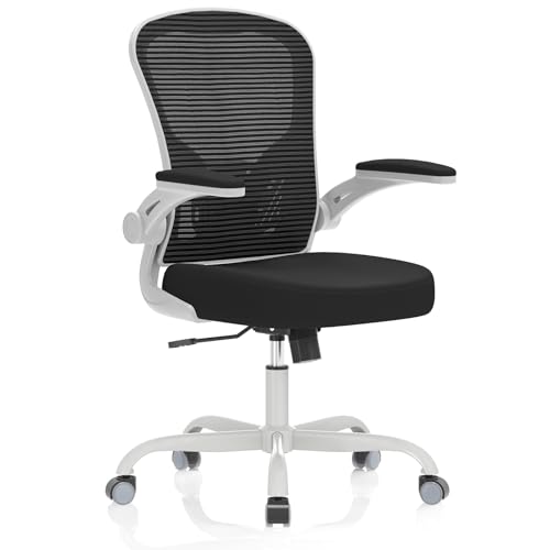 High Back Mesh Ergonomic Office Chair with Flip-up Armrests Y416