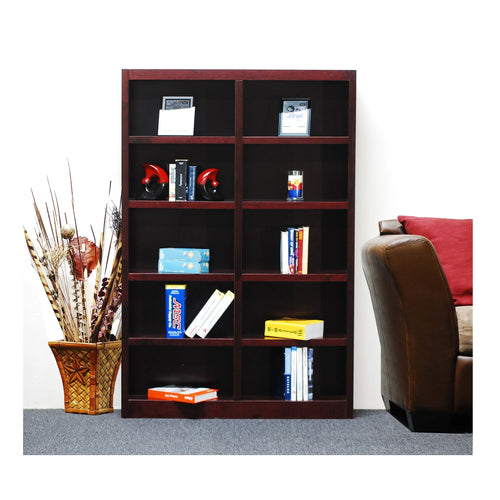 10 Shelf Espresso Wood Bookcase R145
