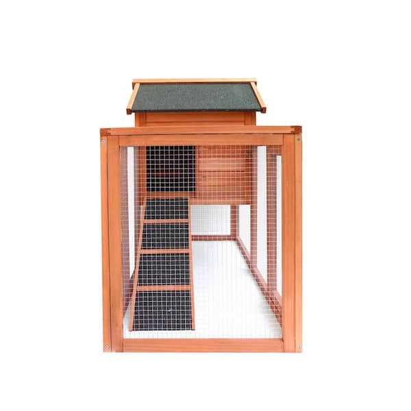 Wooden Chicken Coop with Run H81570