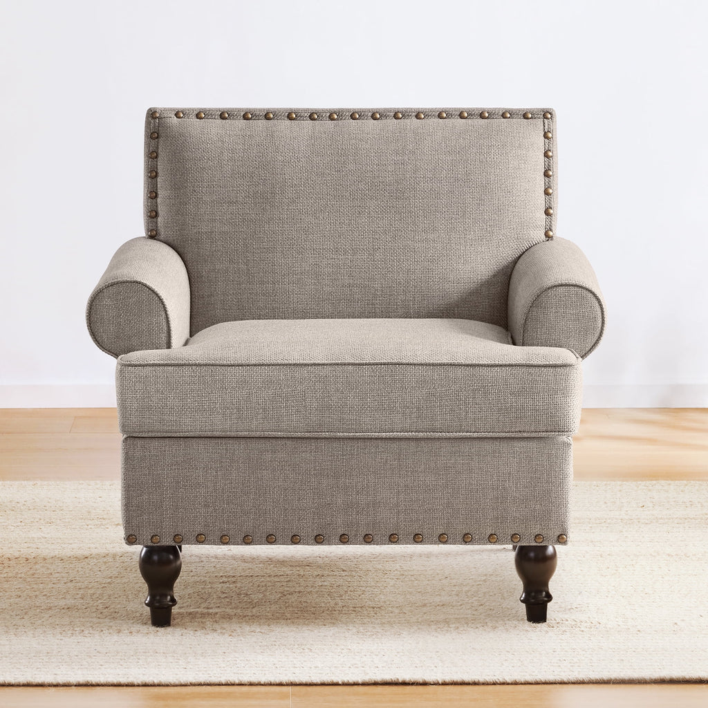 Brown Upholstered Accent Chair P11243