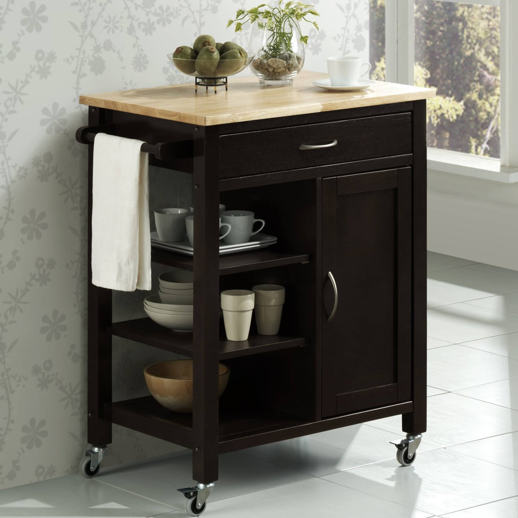Black Kitchen Cart T2352