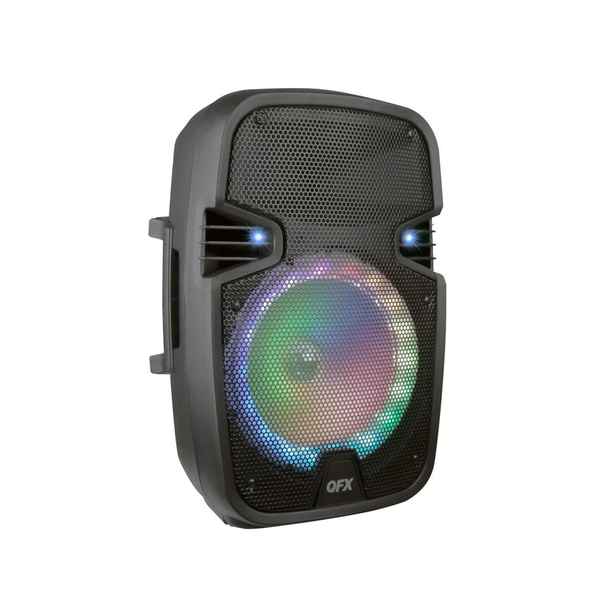8” Bluetooth Rechargeable Speaker with LED Party Lights and Wired Microphone U190598