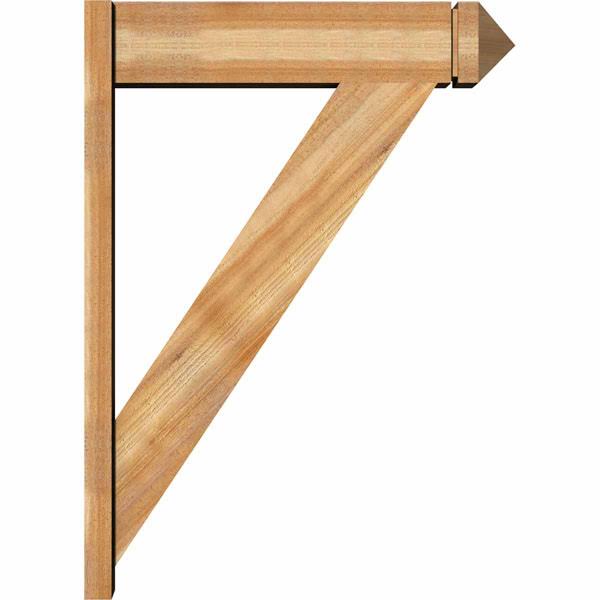8x22W x 32x22D x 44x22H Traditional Arts and Crafts Outlooker, Western Red Cedar I1031