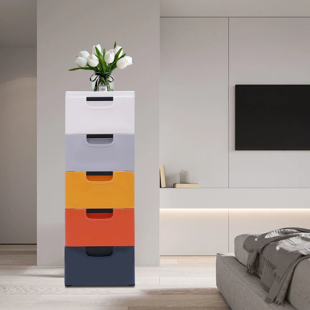 5 Layers Stackable Drawers Dresser Storage Cabinet Y42749