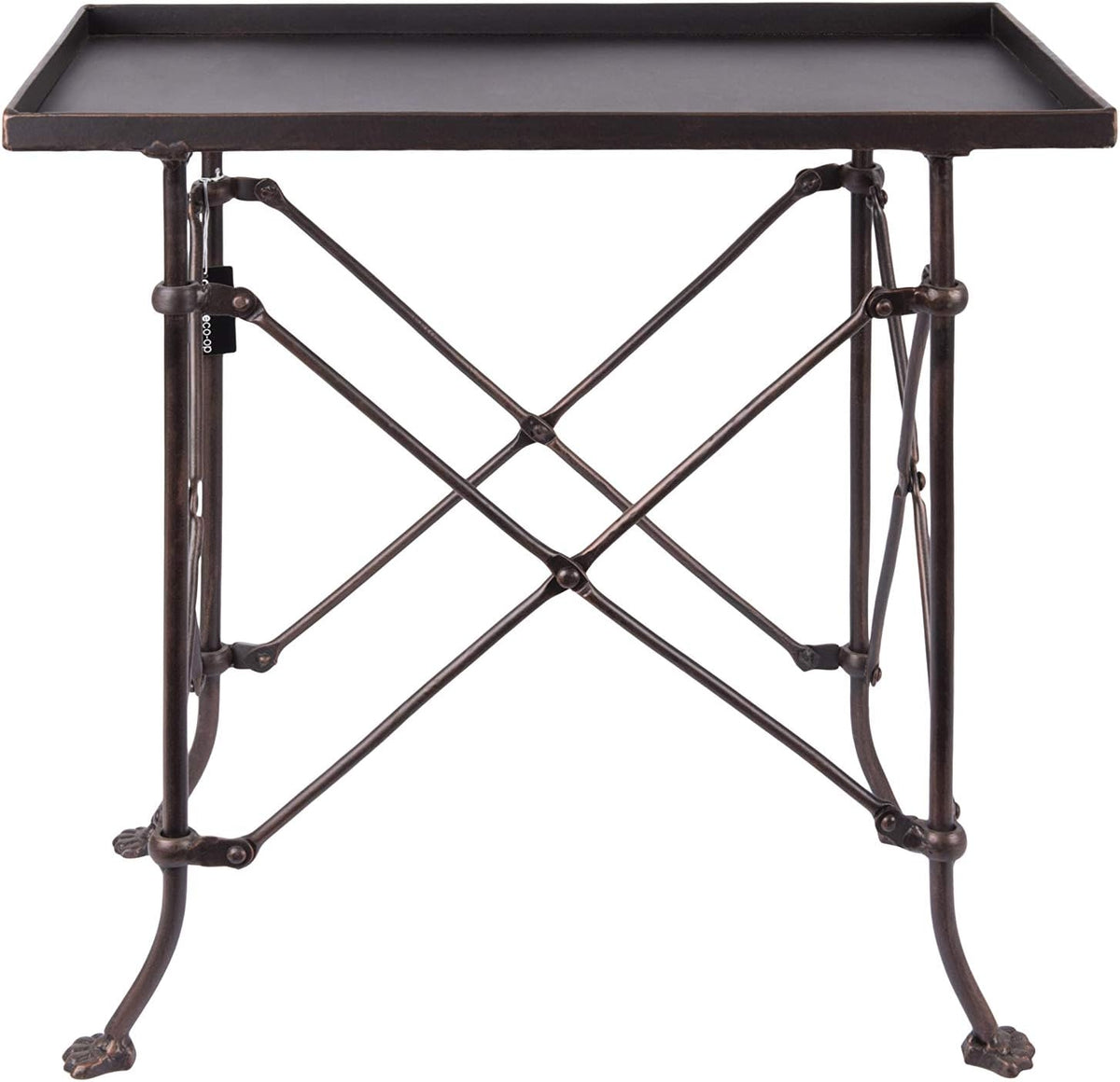 Gold Metal Rectangle Table Z56385