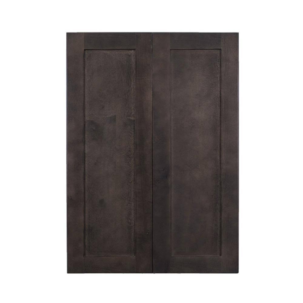 Vintage Charcoal 33 in. x 42 in. x 12 in. Wall Cabinet with 2 Doors 3 Shelves Y15631