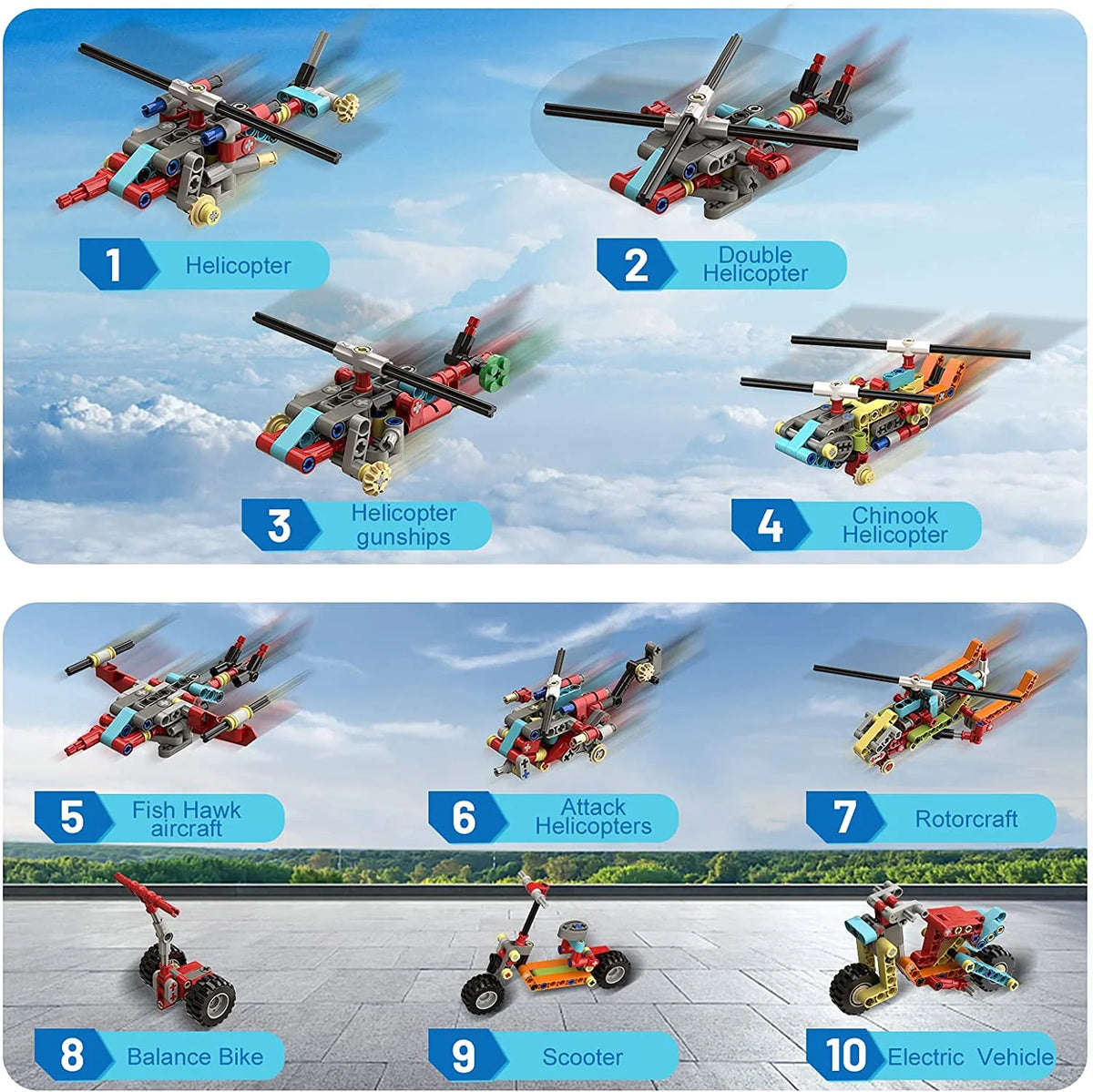 171Pcs 20-in-1 STEM Building Toys Construction Set M309
