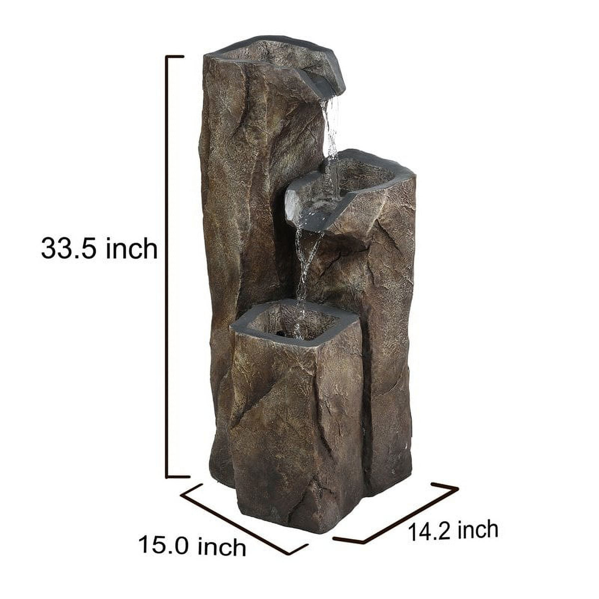 Rock Waterfall Fountain with LED Light T359441