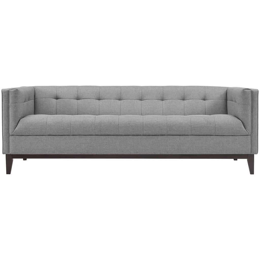 Light Gray Upholstered Fabric Sofa E734