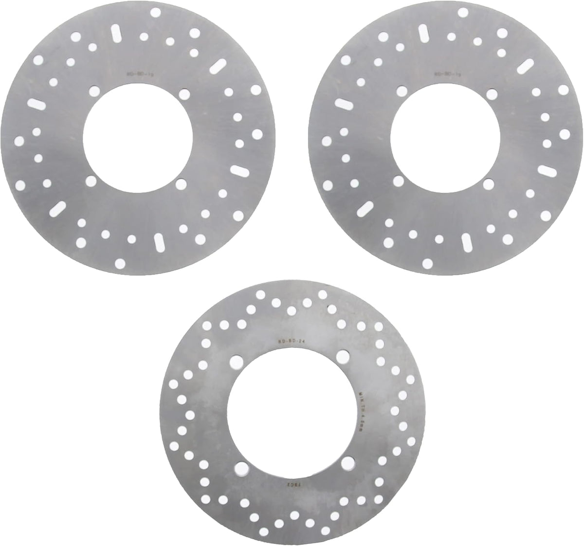 Front and Rear Brake Rotors Discs x3 G3707