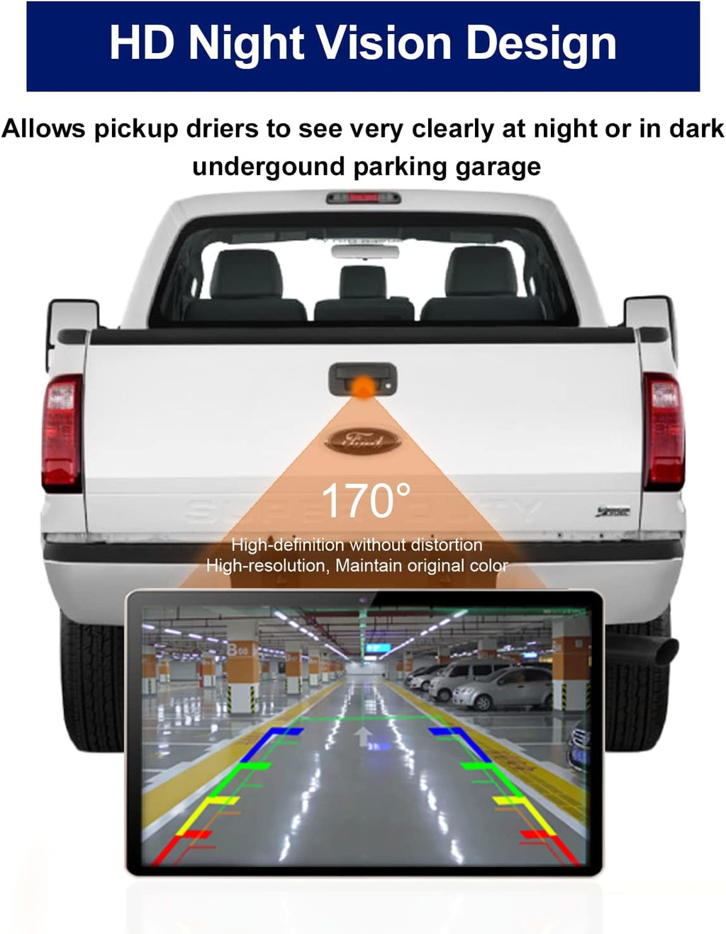 Tailgate Handle Backup Rear View Camera Pack of 2 R1609