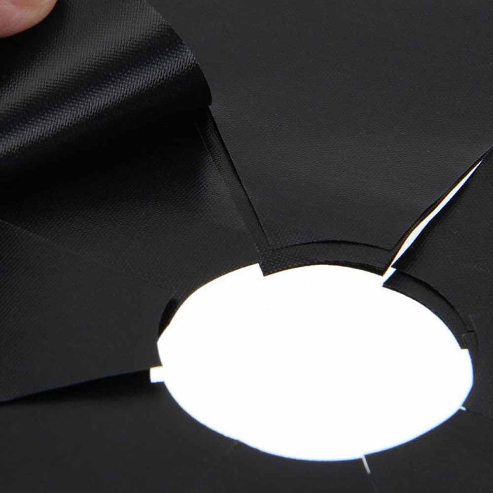 16 PCS Black Heat Resistant Gas Stove Covers Y27751
