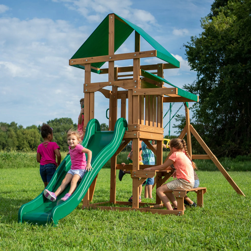 All Cedar Wood Playset Swing Set V378264
