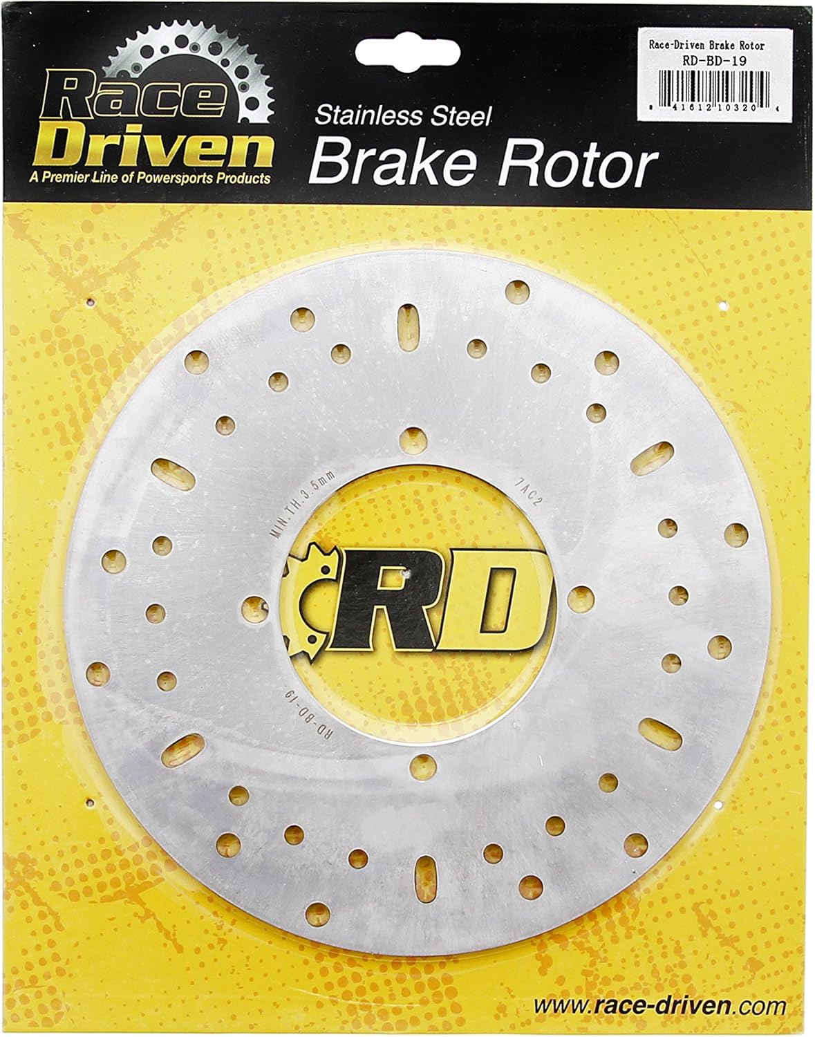Front and Rear Brake Rotors Discs x3 G3707
