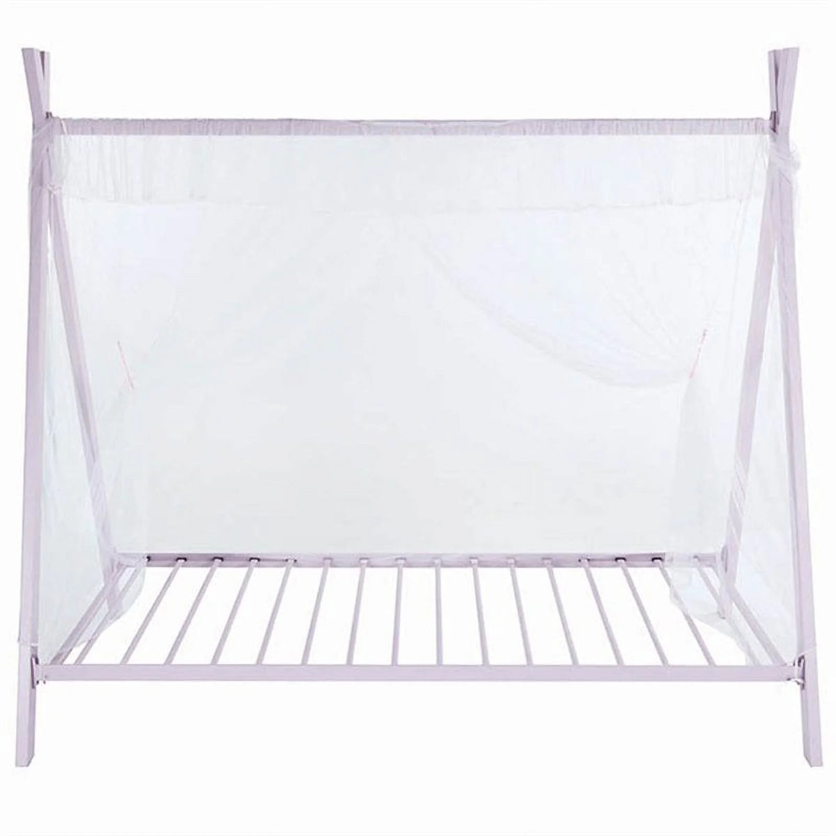 Twin Metal Tent Bed Pink X964629